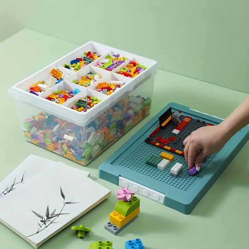 Caja organizador de bloques vértice cuadrado