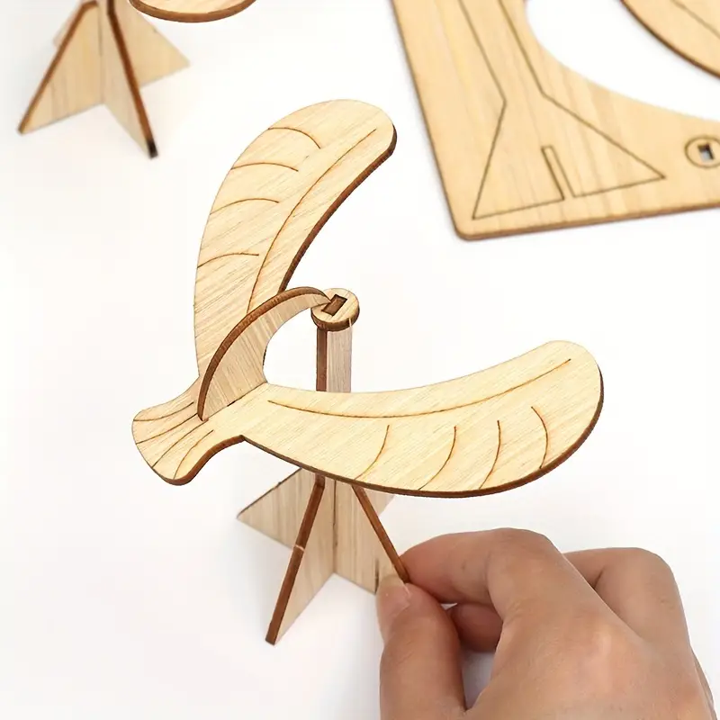 Rompecabezas DIY madera ave equilibrio