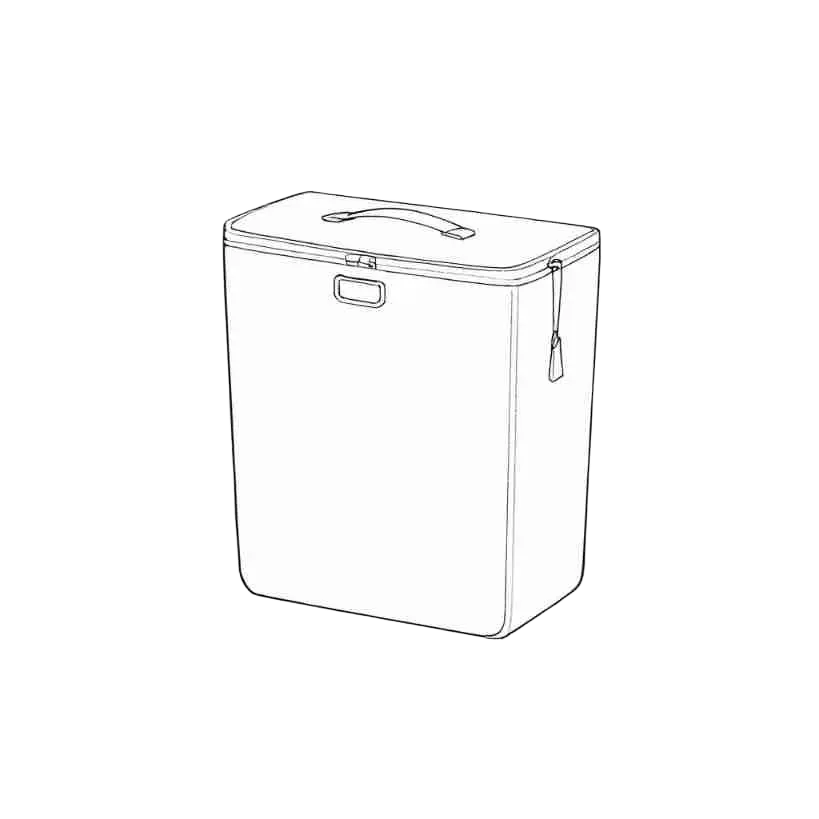 Cubo de basura 9L para colgar en la pared