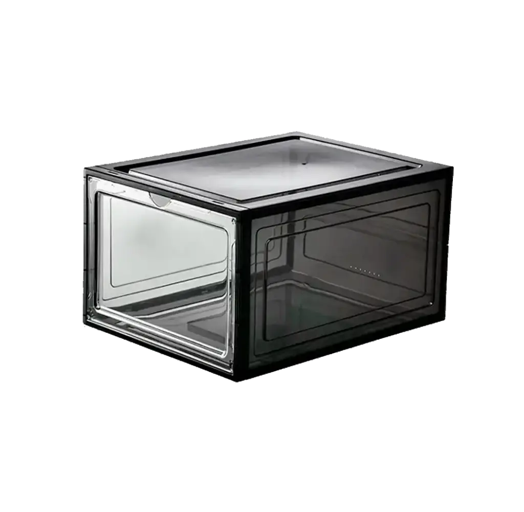 Caja Zapatera Apilable Acrílico Tapa Magnética