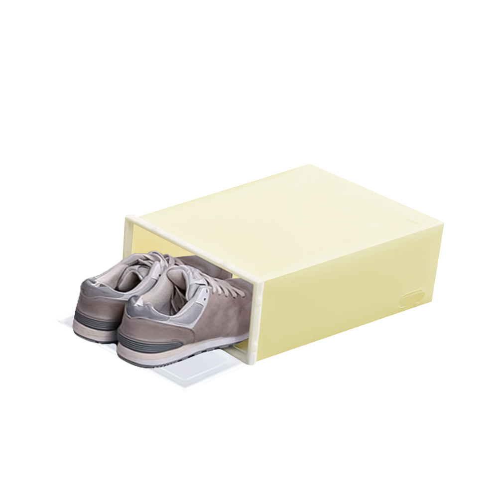 Caja zapatera de plástico armable con tapa