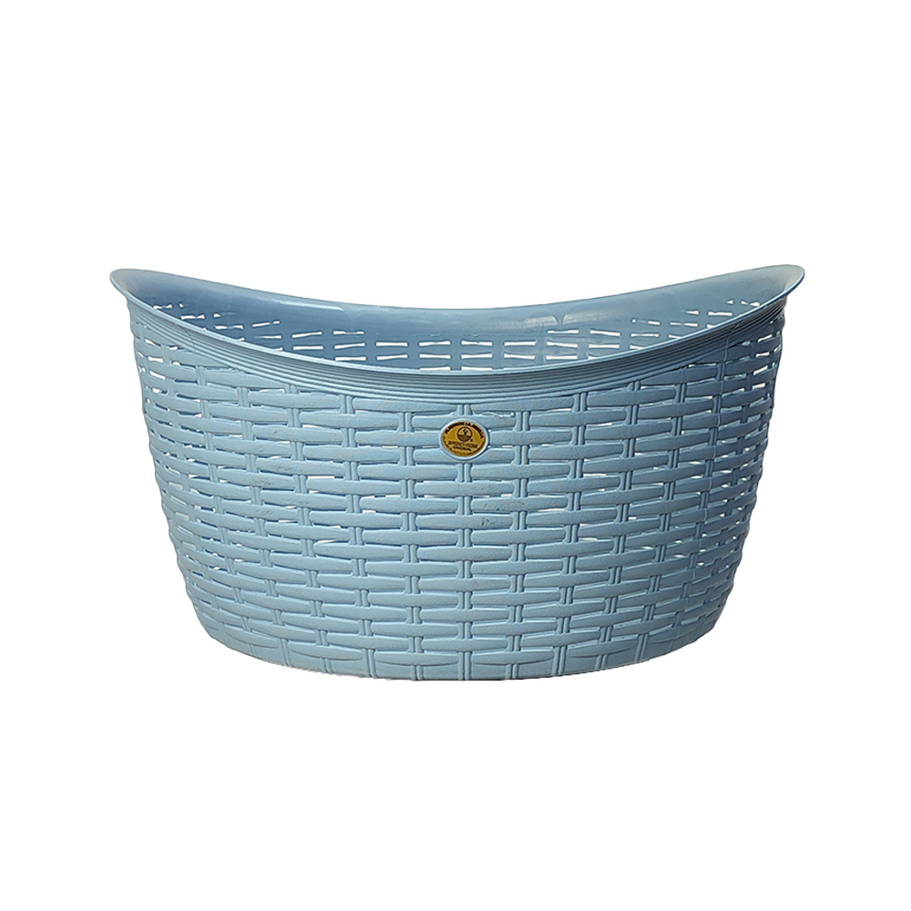 Canasta rattan ovalada