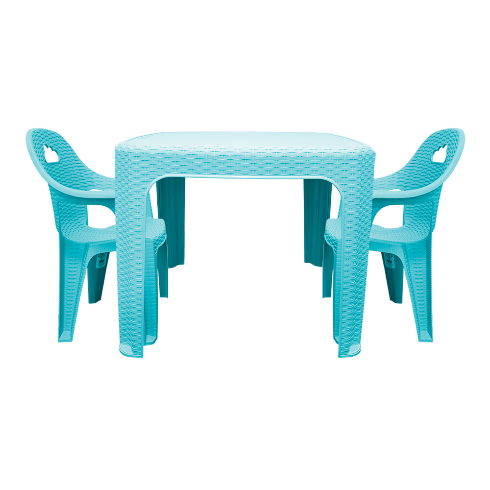Kit mesa y sillas rattan nube