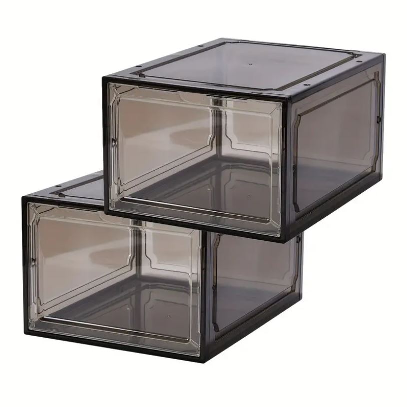 Caja zapatera de acrílico tapa magnética