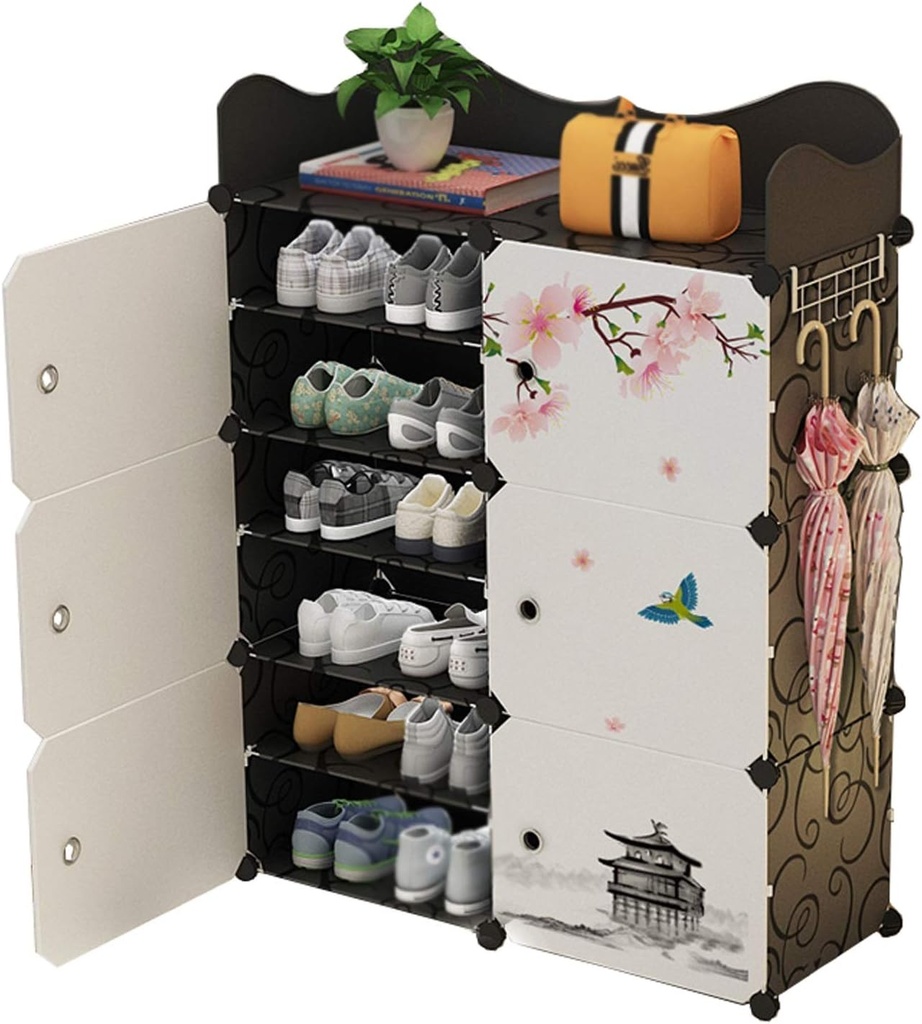 Modular plástico 12 niveles zapatero