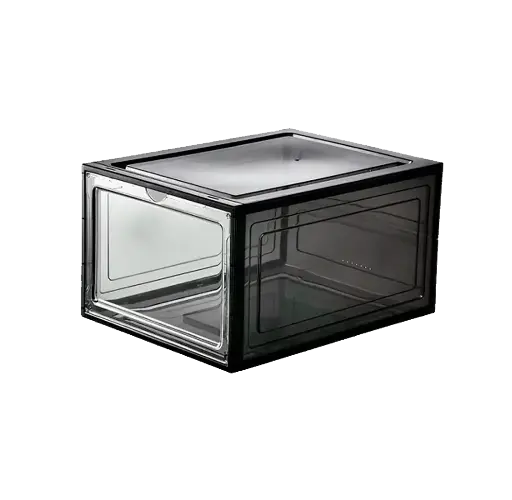 Caja Zapatera Apilable Acrílico Tapa Magnética