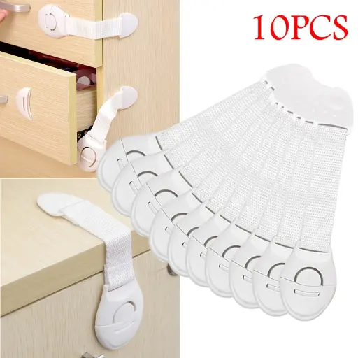 [KIDCESEGB] 10pcs Cerraduras de Seguridad Blancas