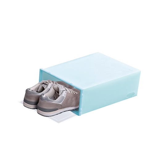 Caja zapatera de plástico armable con tapa