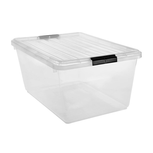 [ITH8184] Caja Organizadora MD 42L Transparente Tapa Broches