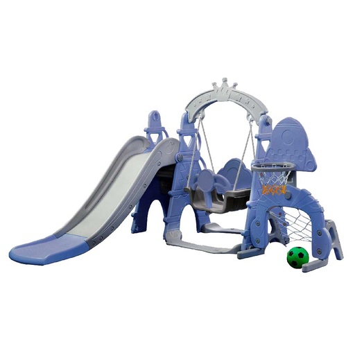 Resbaladilla y columpio para niños