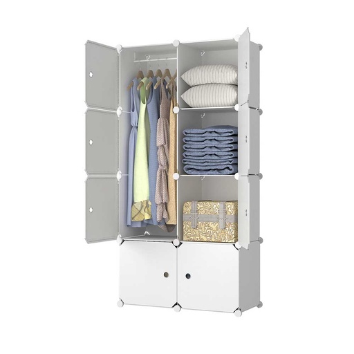 Modular plástico 8 cubos ropero