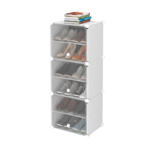 Modular plástico 6 niveles zapatero