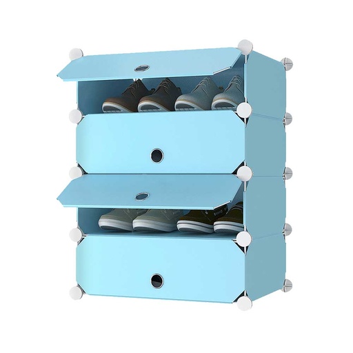 Modular plástico 4 niveles zapatero