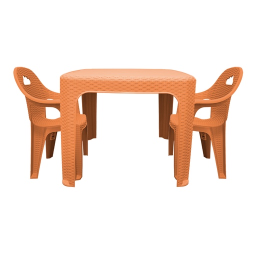 Kit mesa y sillas rattan nube
