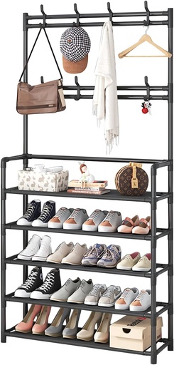 [H&QXM14N] Zapatero organizador con perchero