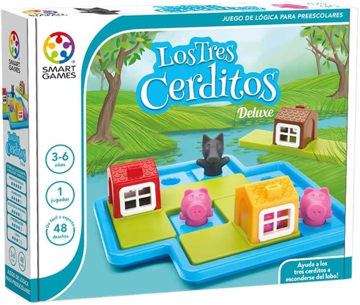[DSTLOG3COCH] Rompecabezas 3 cerditos y lobo
