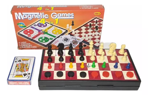 [DSTLOGAJE4EN1] Ajedrez y backgammon 4 en 1 magnético