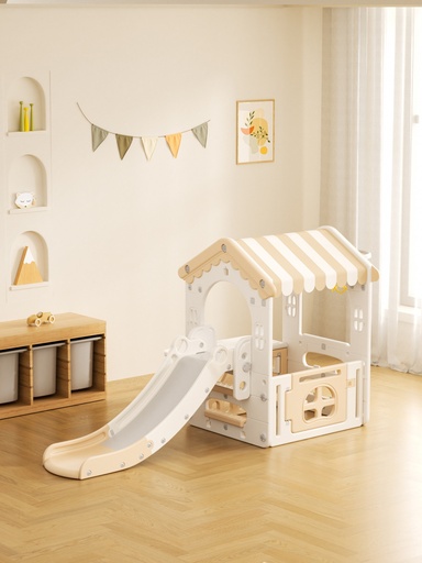 [MXW02G] Casita con resbaladilla infantil