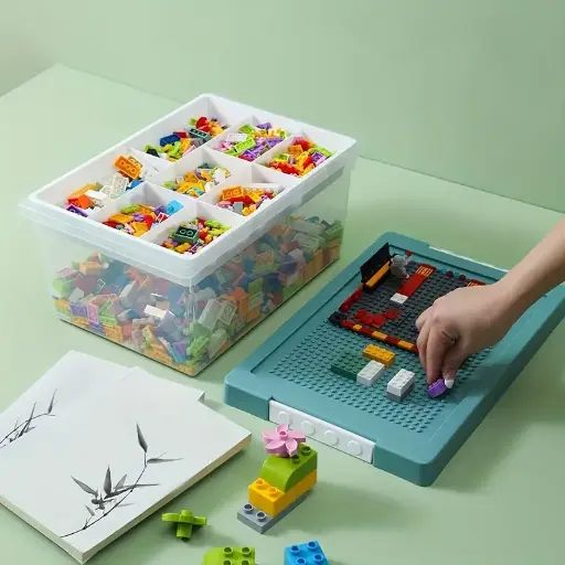 [DSTORGBLOQ2] Caja organizador de bloques vértice cuadrado