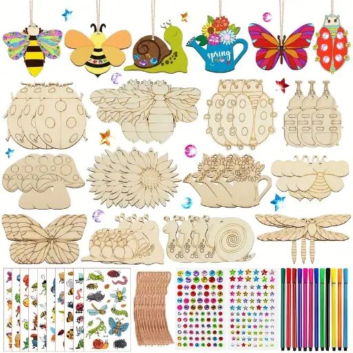 [DSTMAN01] DIY madera animalitos e insectos