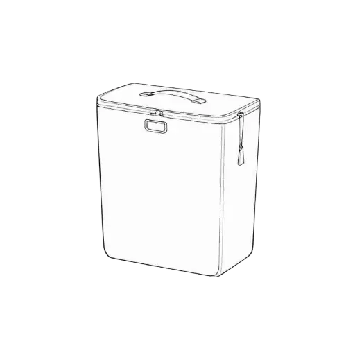 Cubo de basura 9L para colgar en la pared