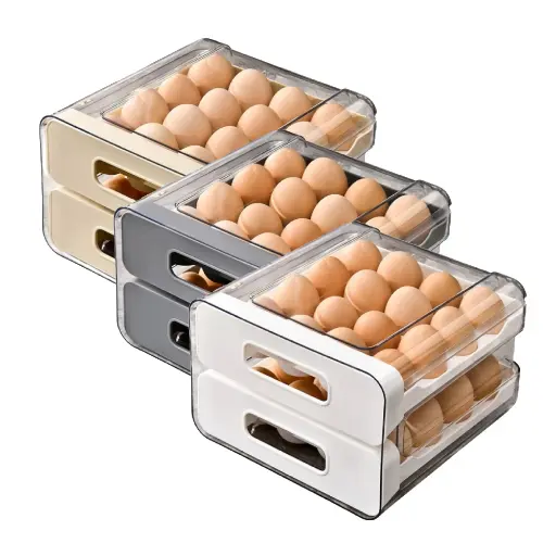 Caja para huevo 2 niveles 32 pzs